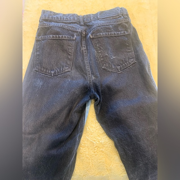 Revice Two Toned Black and Light Wash Denim High Waisted Jeans - Picture 5 of 6